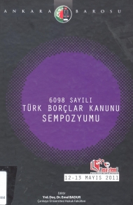 6098 Sayılı Türk Borçlar Kanunu Sempozyumu kapağı