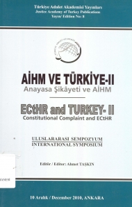 AİHM ve Türkiye - II (Anayasa Şikayeti ve AİHM) kapağı