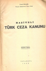 Ceza Kanunu Şerhi - Türk ve İtalyan Ceza Kanunları Cilt I kapağı