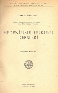 Medeni Usul Hukuku Dersleri ( 1962 ) kapağı