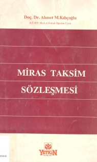 Miras Taksim Sözleşmesi kapağı