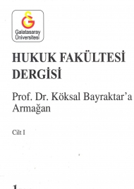 Prof.Dr. Köksal Bayraktar'a (Cilt I ) kapağı