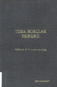 Türk Borçlar Hukuku I Umumi Hükümler (2.cilt) kapağı