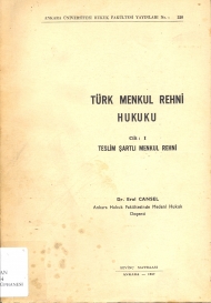 Türk Menkul Rehni Hukuku Cilt 1 ( Teslim Şartlı Menkul Rehni ) kapağı