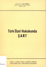 Türk Özel Hukukunda Şart kapağı