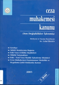 Ceza Muhakemesi Kanunu ( 2005 ) kapağı
