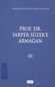 Prof.Dr. Sarper Süzek'e  Armağan  ( Cilt III ) kapağı
