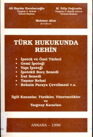 Türk Hukukunda Rehin  kapağı