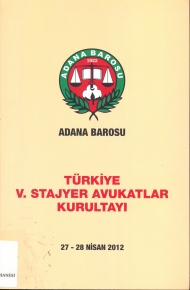 Türkiye V. Stajyer Avukatlar Kurultayı kapağı