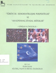 ''Türkiye'de Demokratikleşme Perspektifleri'' ve ''AB Kopenhag Siyasal Kriterleri'' (Görüşler ve Öncelikler) kapağı